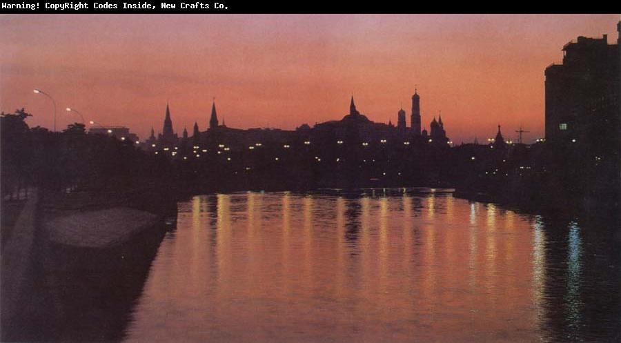 unknow artist Kremlin by Night